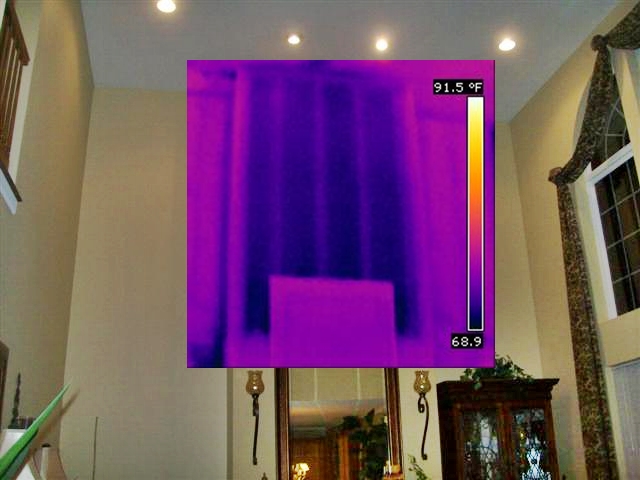 Peter W. Bennett Certified Thermographer and New Jersey Home Inspector Detects Missing Insulation with Thermal Imaging
